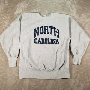 VTG UNC North Carolina Cotton Exchange Reverse Weave Style Sweatshirt Sz XL